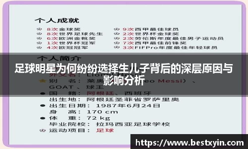 足球明星为何纷纷选择生儿子背后的深层原因与影响分析